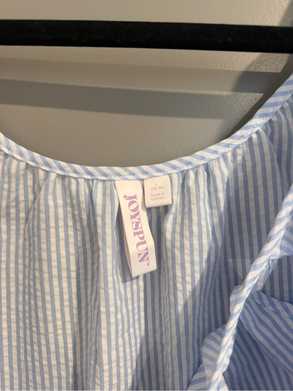 Women's Light Blue Striped Set - Picture 4 of 7